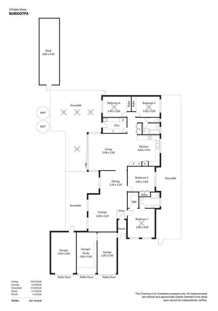 Floorplan of Homely house listing, 2 Flinders Street, Nuriootpa SA 5355