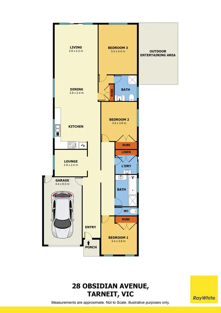 Floorplan of Homely house listing, 28 Obsidian Avenue, Tarneit VIC 3029