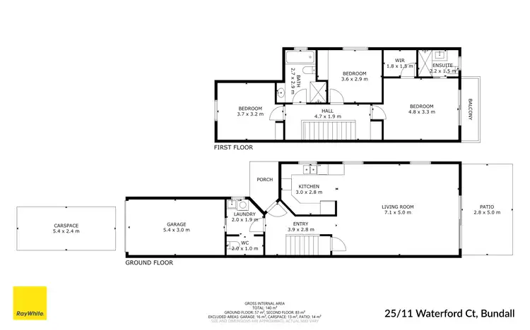 Floorplan of Homely house listing, 25/11 Waterford Court, Bundall QLD 4217
