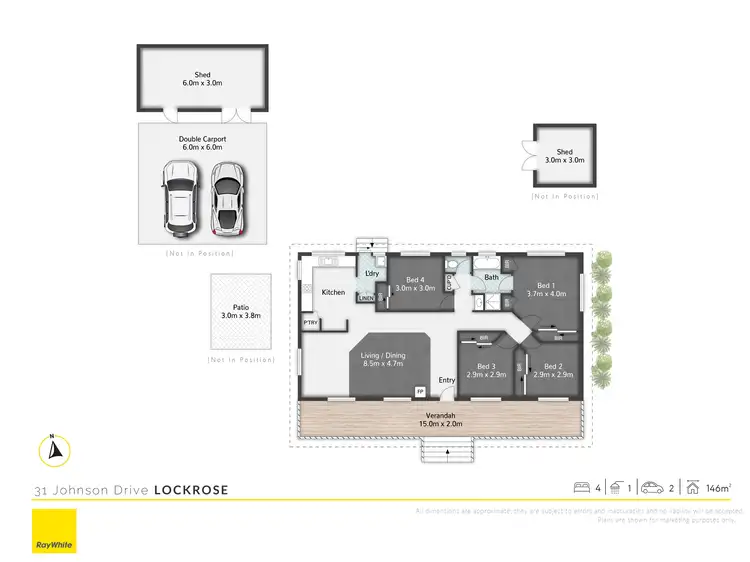 Floorplan of Homely house listing, 31 Johnson Drive, Lockrose QLD 4342