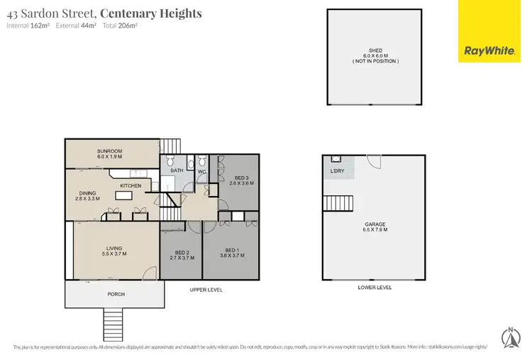 Floorplan of Homely house listing, 43 Sardon Street, Centenary Heights QLD 4350