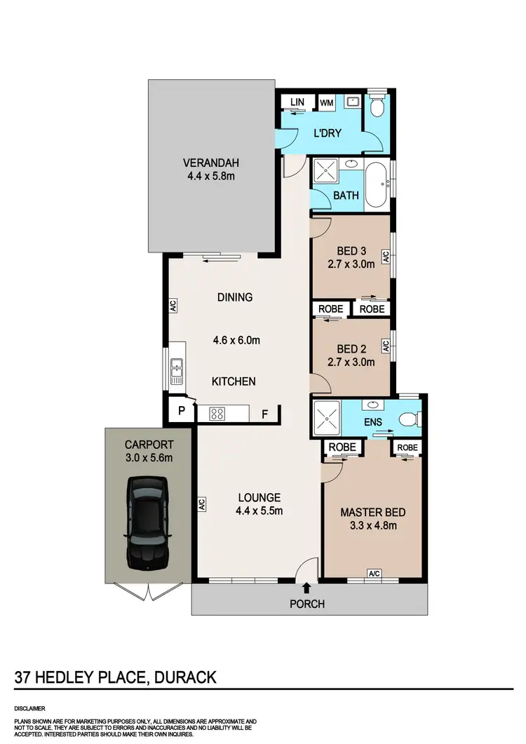 Floorplan of Homely house listing, 37 Hedley Place, Durack NT 830