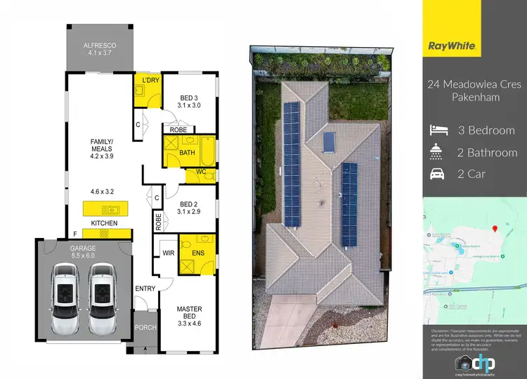 Floorplan of Homely house listing, 24 Meadowlea Crescent, Pakenham VIC 3810