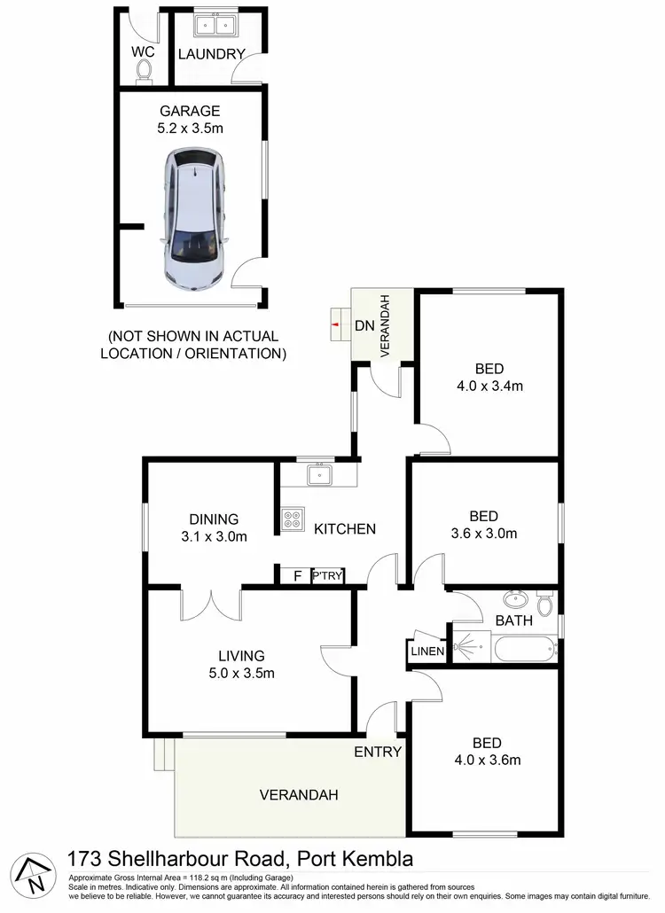 Floorplan of Homely house listing, 173 Shellharbour Road, Port Kembla NSW 2505