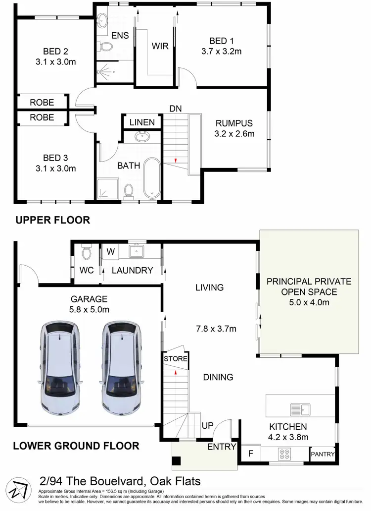 Floorplan of Homely house listing, 2/94 The Boulevarde, Oak Flats NSW 2529