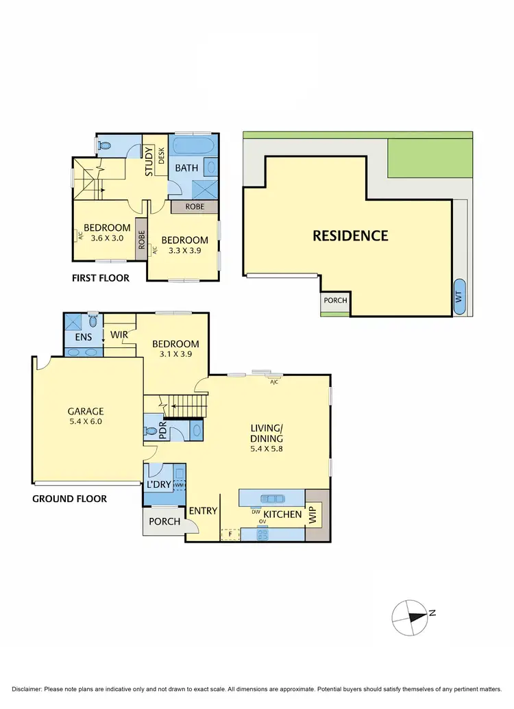 Floorplan of Homely townhouse listing, 2/13 Miller Street, Fawkner VIC 3060