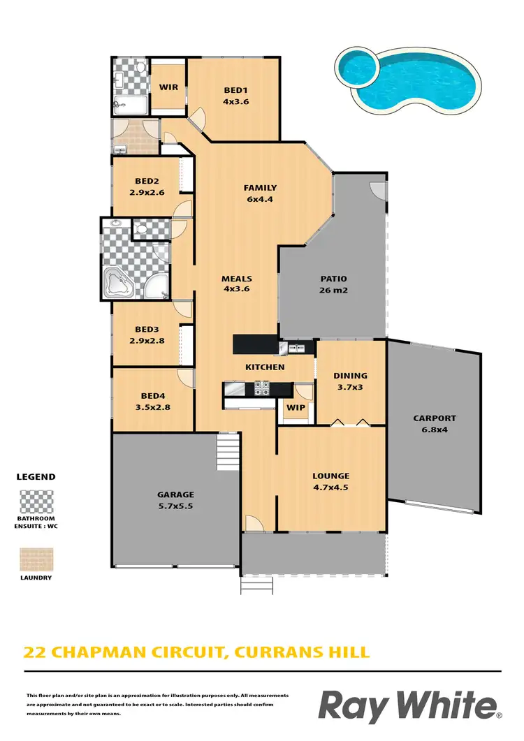 Floorplan of Homely house listing, 22 Chapman Circuit, Currans Hill NSW 2567