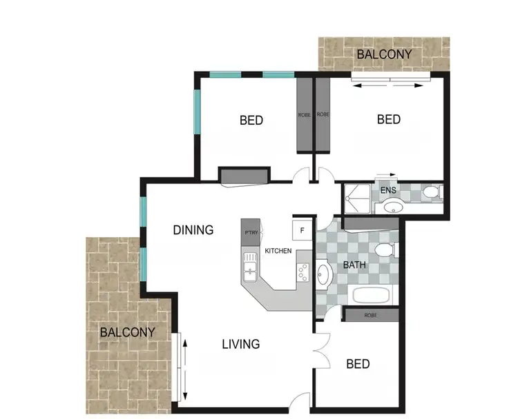 Floorplan of Homely apartment listing, 43/280 Grand Avenue, Forest Lake QLD 4078
