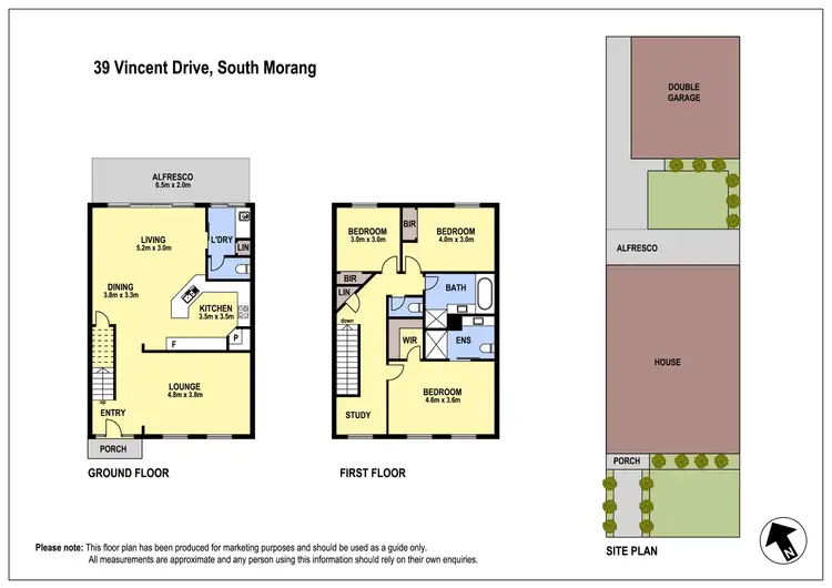 Floorplan of Homely house listing, 39 Vincent Drive, South Morang VIC 3752