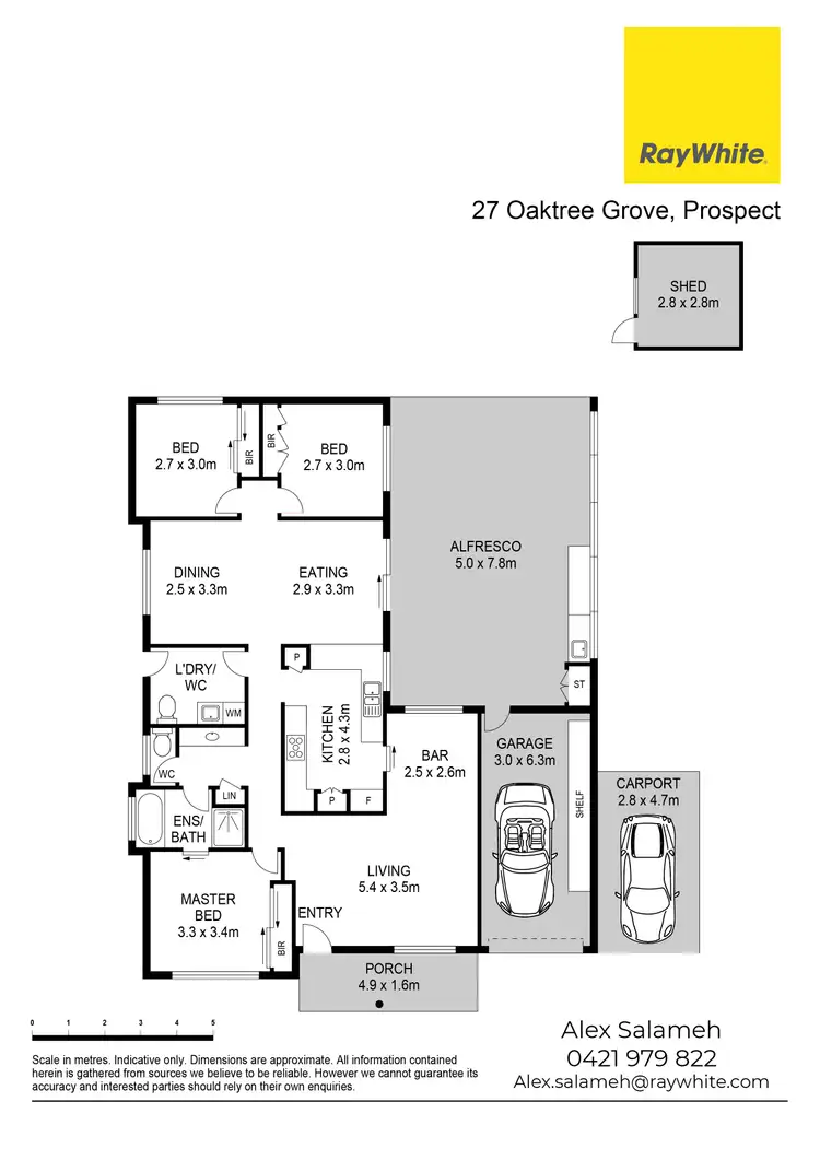 Floorplan of Homely house listing, 27 Oaktree Grove, Prospect NSW 2148