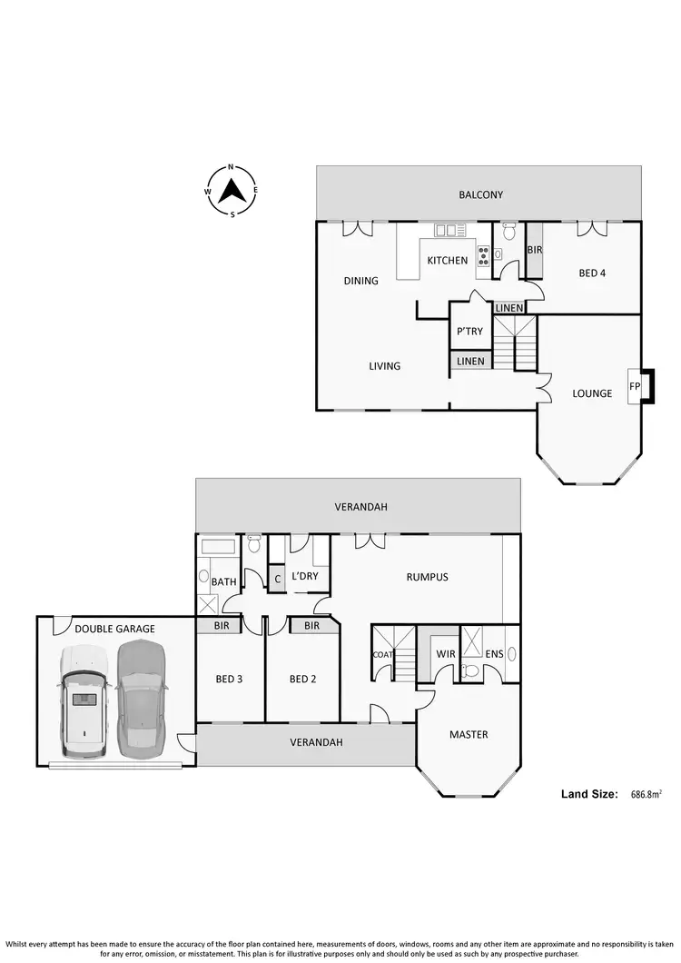 Floorplan of Homely house listing, 26 Olearia Crescent, Langwarrin VIC 3910
