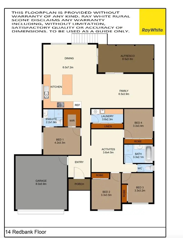 Floorplan of Homely house listing, 14 Redbank Drive, Scone NSW 2337