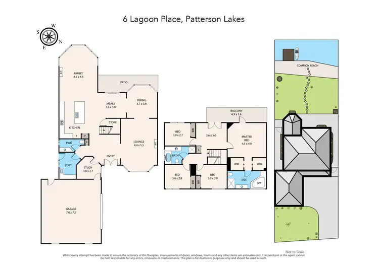 Floorplan of Homely house listing, 6 Lagoon Place, Patterson Lakes VIC 3197