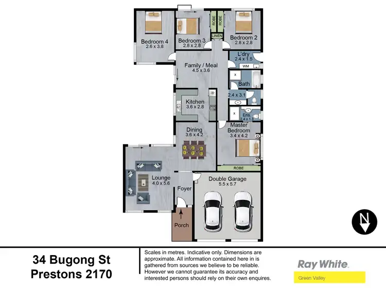 Floorplan of Homely house listing, 34 Bugong Street, Prestons NSW 2170