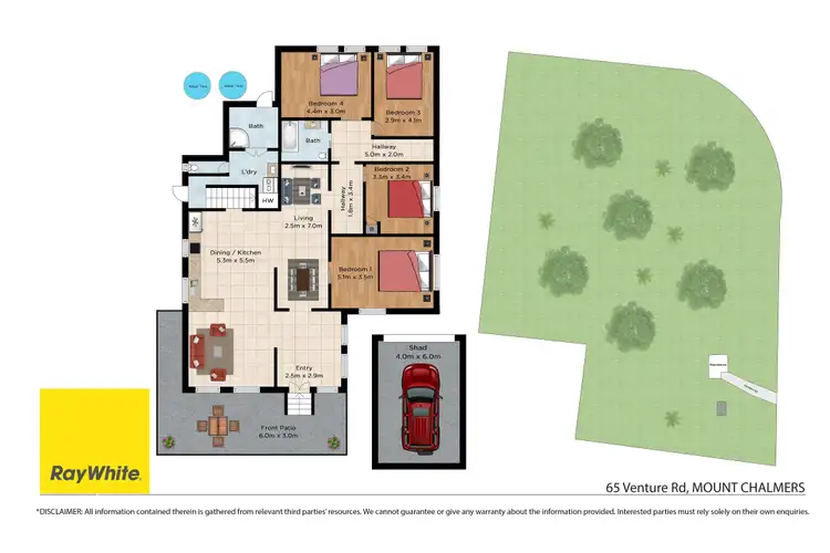 Floorplan of Homely house listing, 65 Venture Road, Mount Chalmers QLD 4702