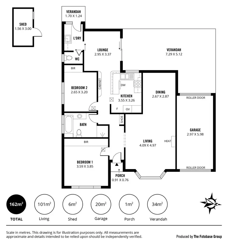 Floorplan of Homely unit listing, 1/3 Susan Street, Fulham SA 5024