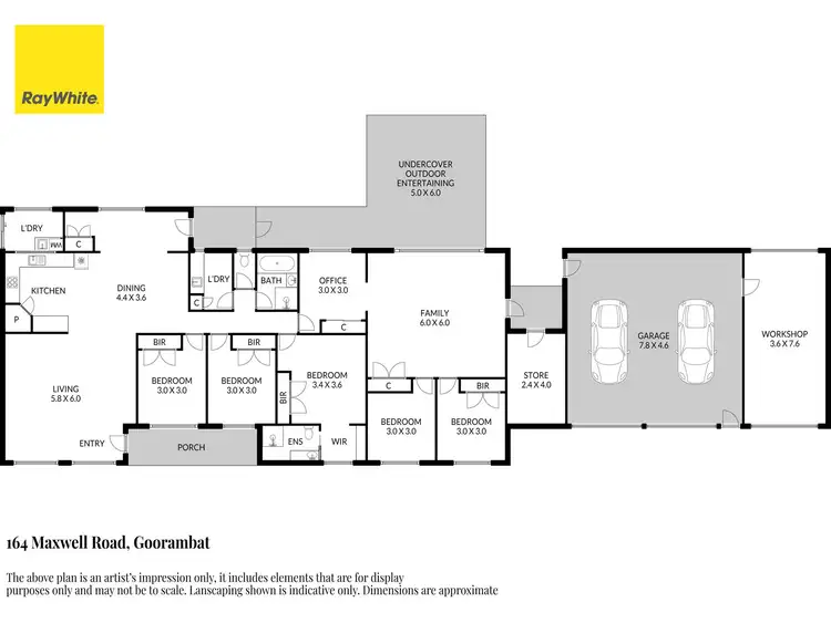 Floorplan of Homely house listing, 164 Maxwell Road, Goorambat VIC 3725