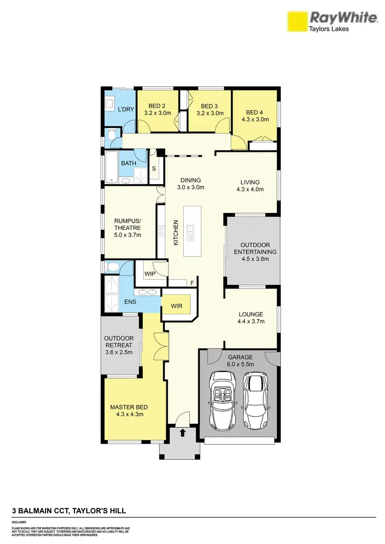 Floorplan of Homely house listing, 3 Balmain Circuit, Taylors Hill VIC 3037
