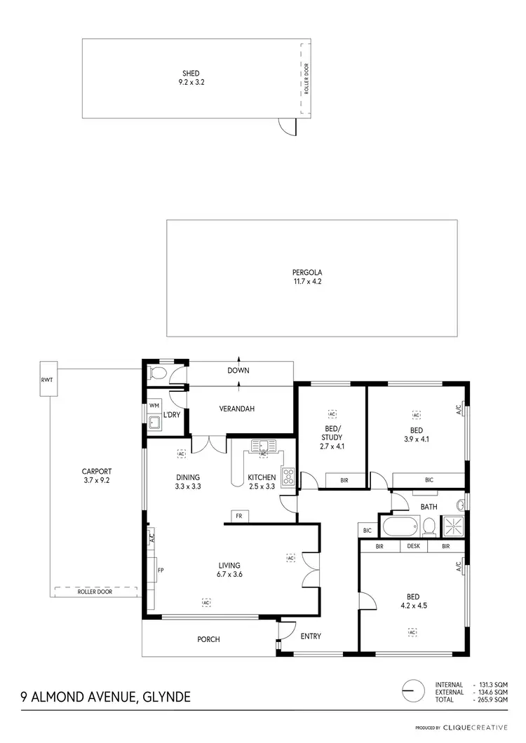 Floorplan of Homely house listing, 9 Almond Avenue, Glynde SA 5070