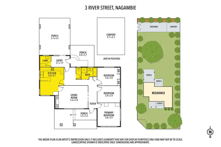 Floorplan of Homely house listing, 3 River Street, Nagambie VIC 3608