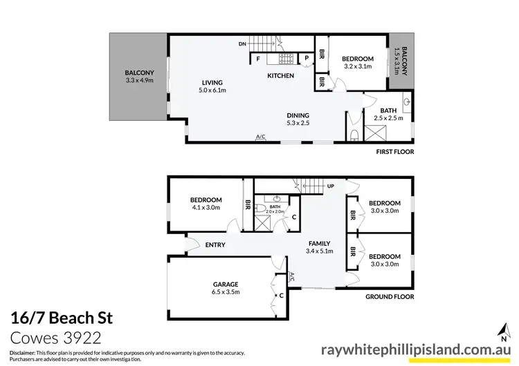 Floorplan of Homely townhouse listing, 16/7 Beach Street, Cowes VIC 3922