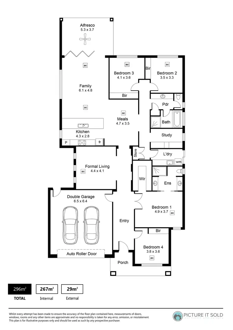 Floorplan of Homely house listing, 11 Orchid Court, Paradise SA 5075