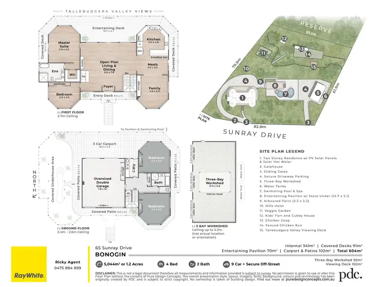 Floorplan of Homely house listing, 65 Sunray Drive, Bonogin QLD 4213