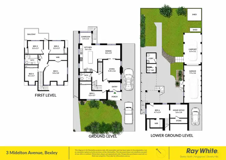 Floorplan of Homely house listing, 3 Midelton Avenue, Bexley North NSW 2207