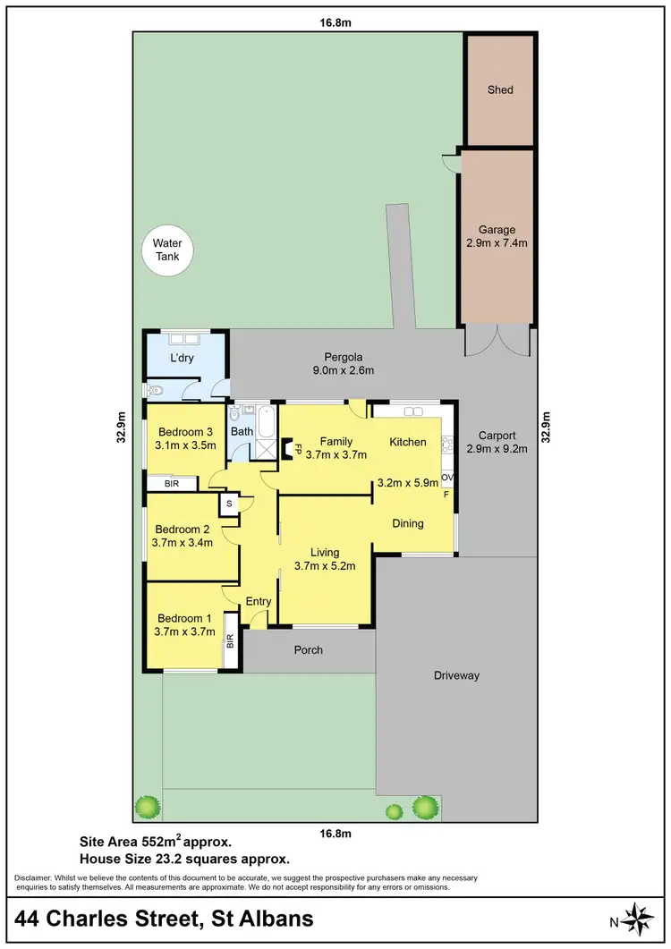 Floorplan of Homely house listing, 44 Charles Street, St Albans VIC 3021