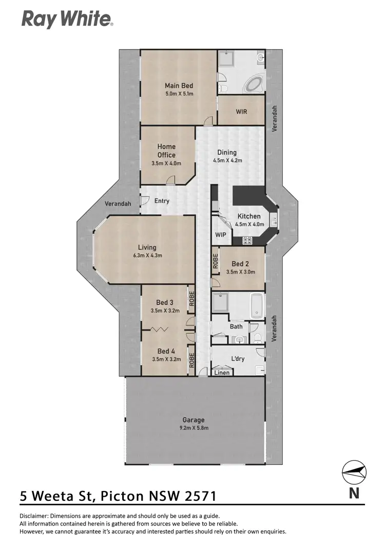 Floorplan of Homely house listing, 5 Weeta Street, Picton NSW 2571