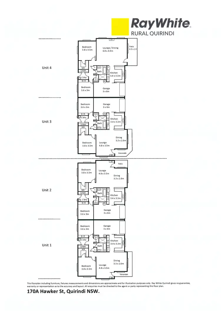 Floorplan of Homely house listing, 170A Hawker Street, Quirindi NSW 2343