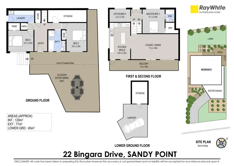 Floorplan of Homely house listing, 22 Bingara Drive, Sandy Point NSW 2172