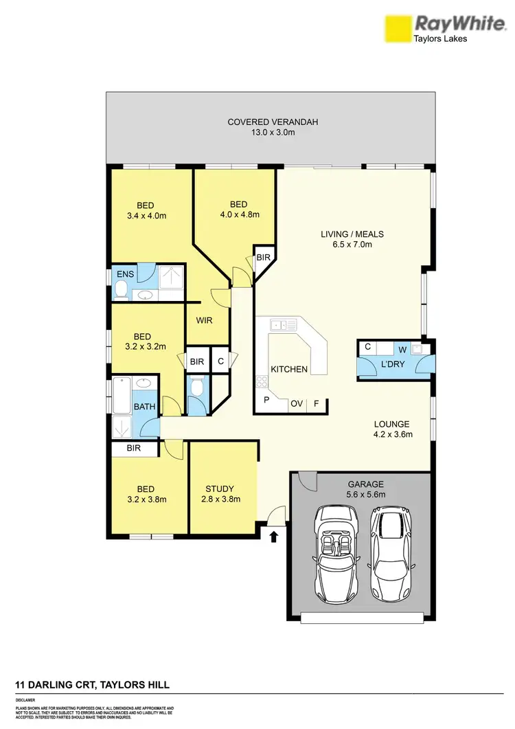 Floorplan of Homely house listing, 11 Darling Court, Taylors Hill VIC 3037
