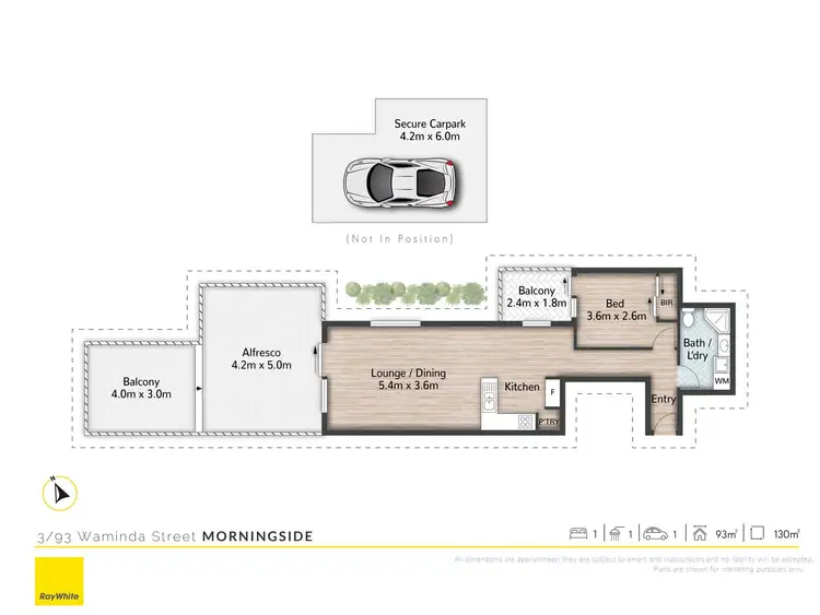 Floorplan of Homely apartment listing, 3/93 Waminda Street, Morningside QLD 4170