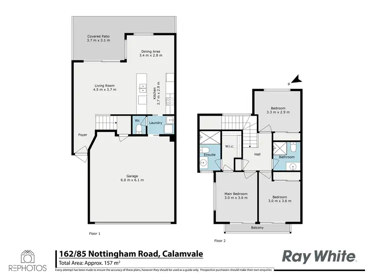 Floorplan of Homely townhouse listing, 162/85 Nottingham Road, Calamvale QLD 4116