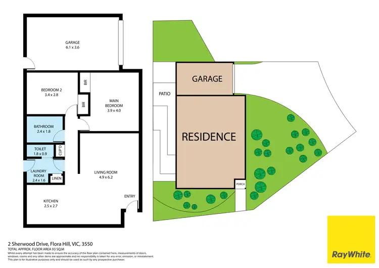 Floorplan of Homely unit listing, 2/14 Sherwood Drive, Flora Hill VIC 3550