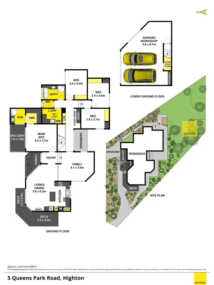 Floorplan of Homely house listing, 5 Queens Park Road, Highton VIC 3216
