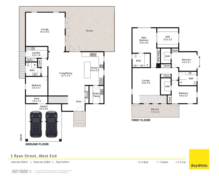 Floorplan of Homely house listing, 1 Ryan Street, West End QLD 4101