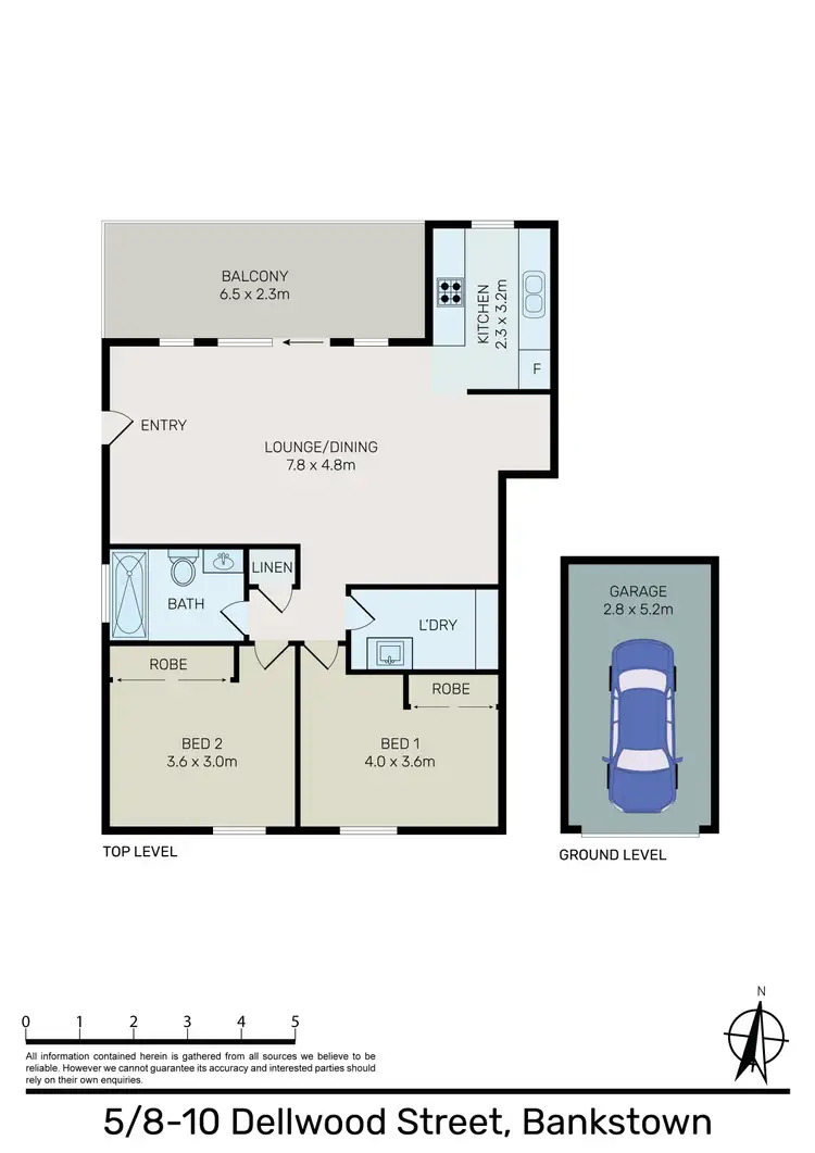 Floorplan of Homely unit listing, 5/8-10 Dellwood Street, Bankstown NSW 2200