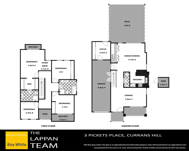 Floorplan of Homely house listing, 3 Pickets Place, Currans Hill NSW 2567