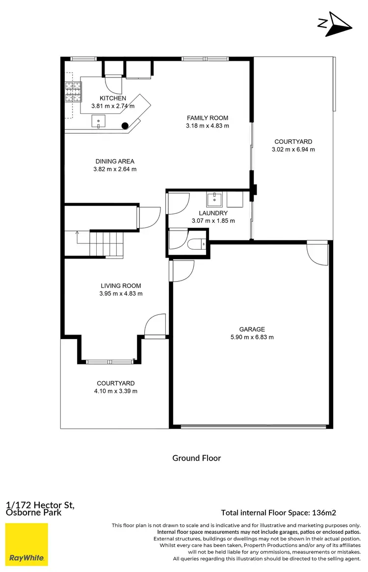 Floorplan of Homely house listing, 1/172 Hector Street, Osborne Park WA 6017