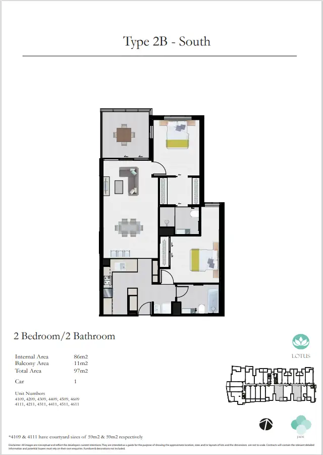 Floorplan of Homely apartment listing, 4211/35 Burdett Street, Albion QLD 4010