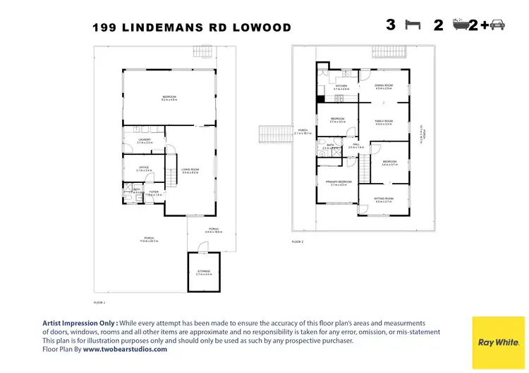 Floorplan of Homely house listing, 199 Lindemans Road, Lowood QLD 4311