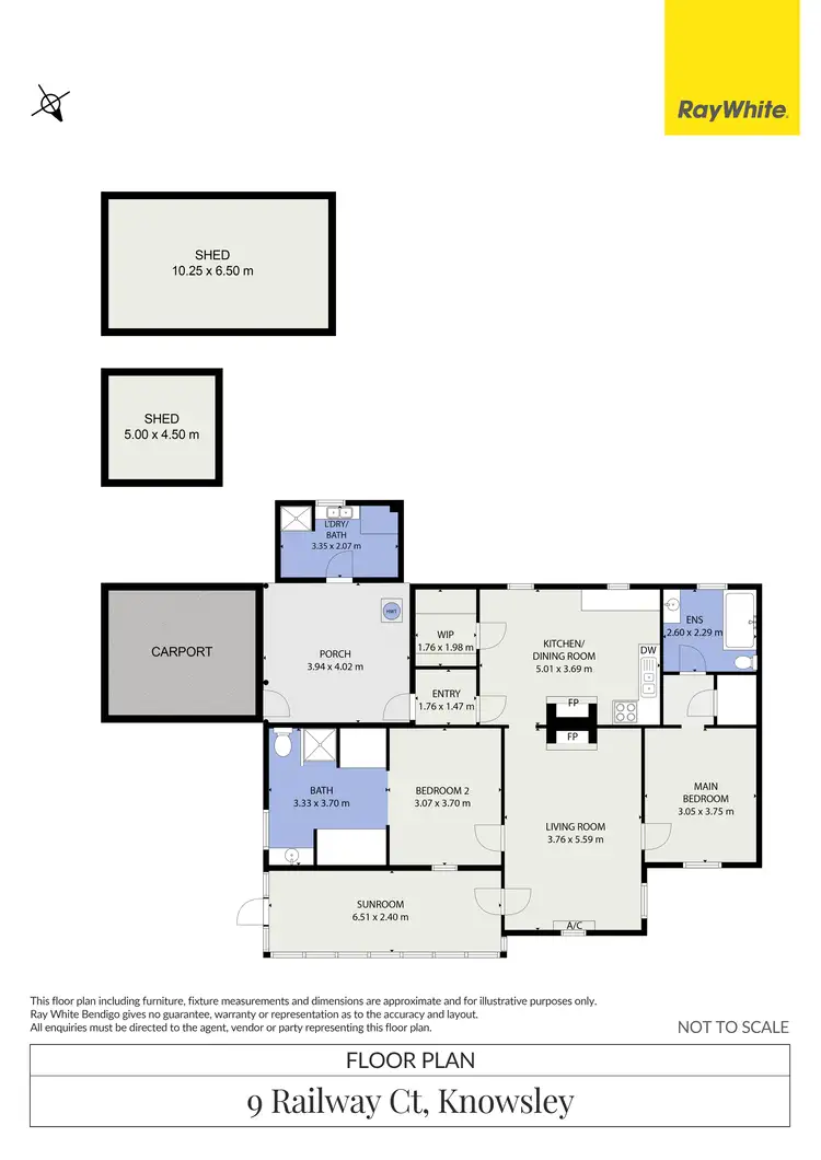 Floorplan of Homely house listing, 9 Railway Court, Knowsley VIC 3523