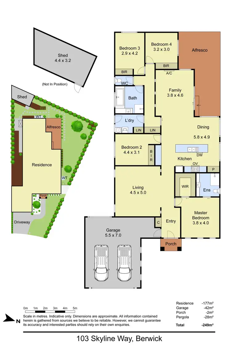 Floorplan of Homely house listing, 103 Skyline Way, Berwick VIC 3806