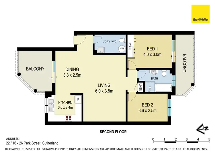 Floorplan of Homely apartment listing, 22/16-26 Park Street, Sutherland NSW 2232
