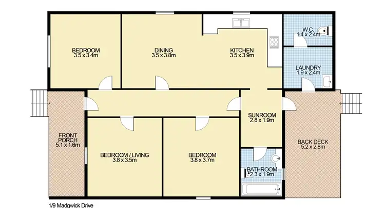 Floorplan of Homely house listing, 2/9 Madgwick Drive, Armidale NSW 2350