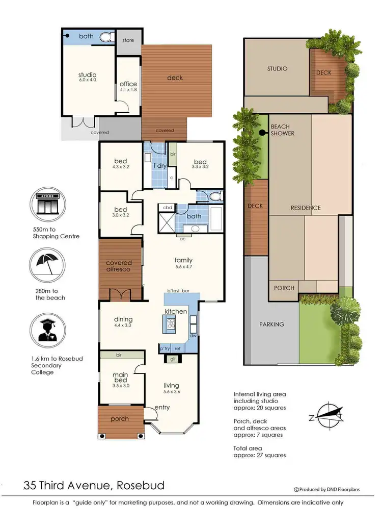 Floorplan of Homely house listing, 35 Third Avenue, Rosebud VIC 3939