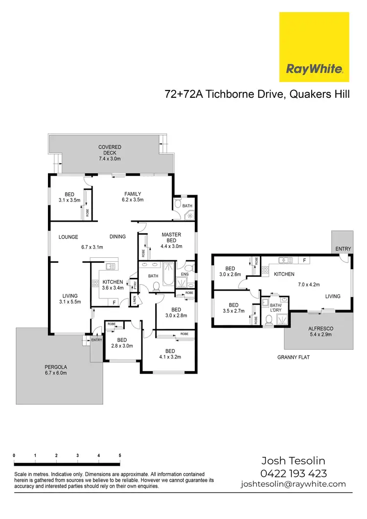 Floorplan of Homely house listing, 72 & 72A Tichborne Drive, Quakers Hill NSW 2763