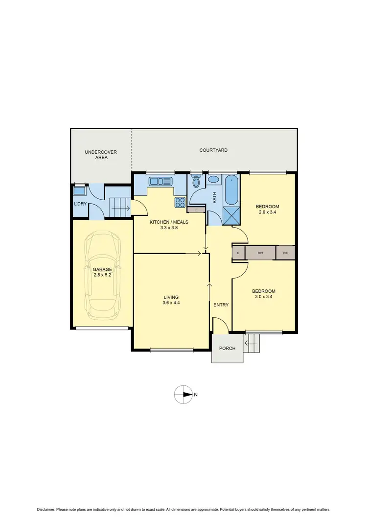 Floorplan of Homely unit listing, 2/16 Carmichael Street, West Footscray VIC 3012